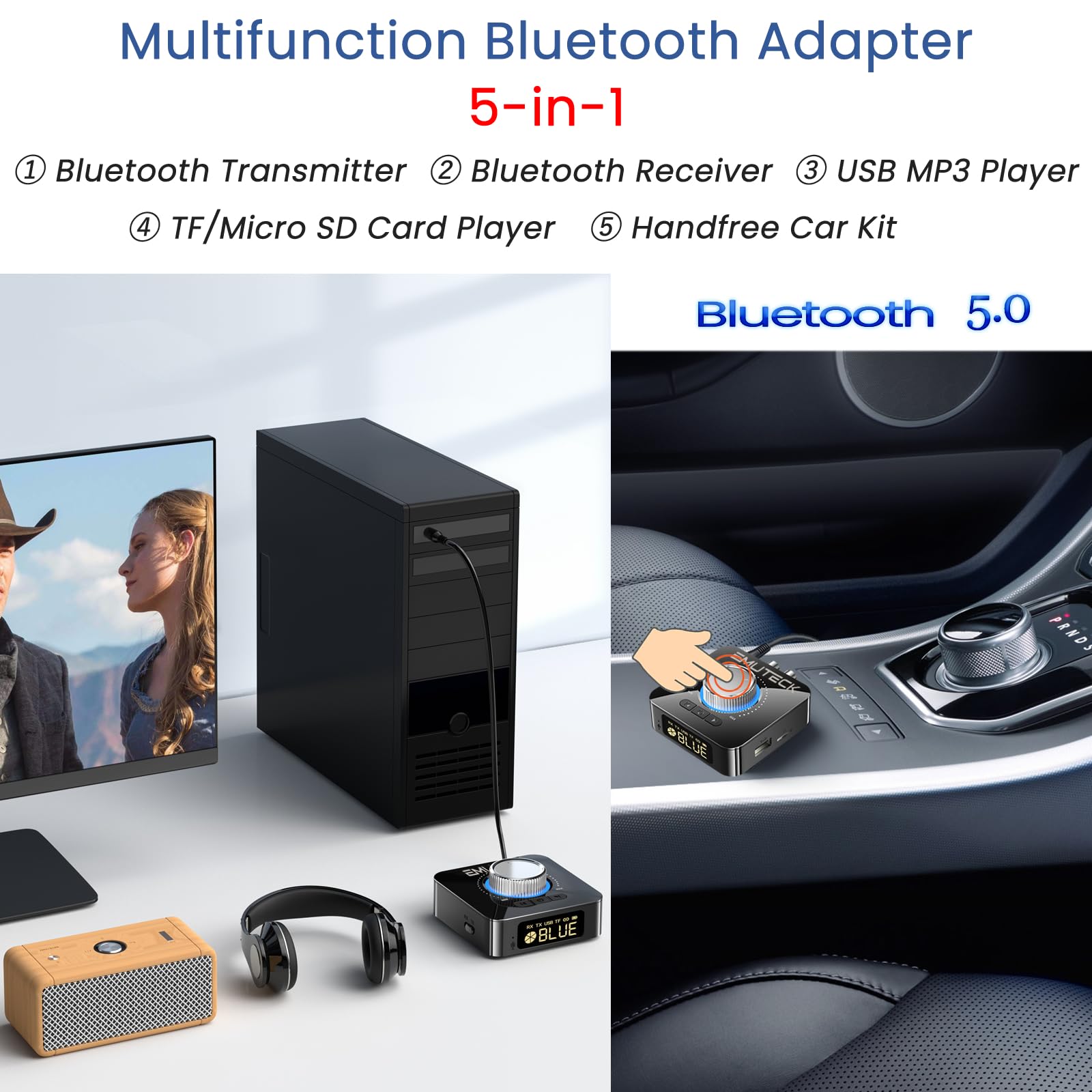 Jectse Bluetooth-luidspreker, 45W True Wireless Stereo