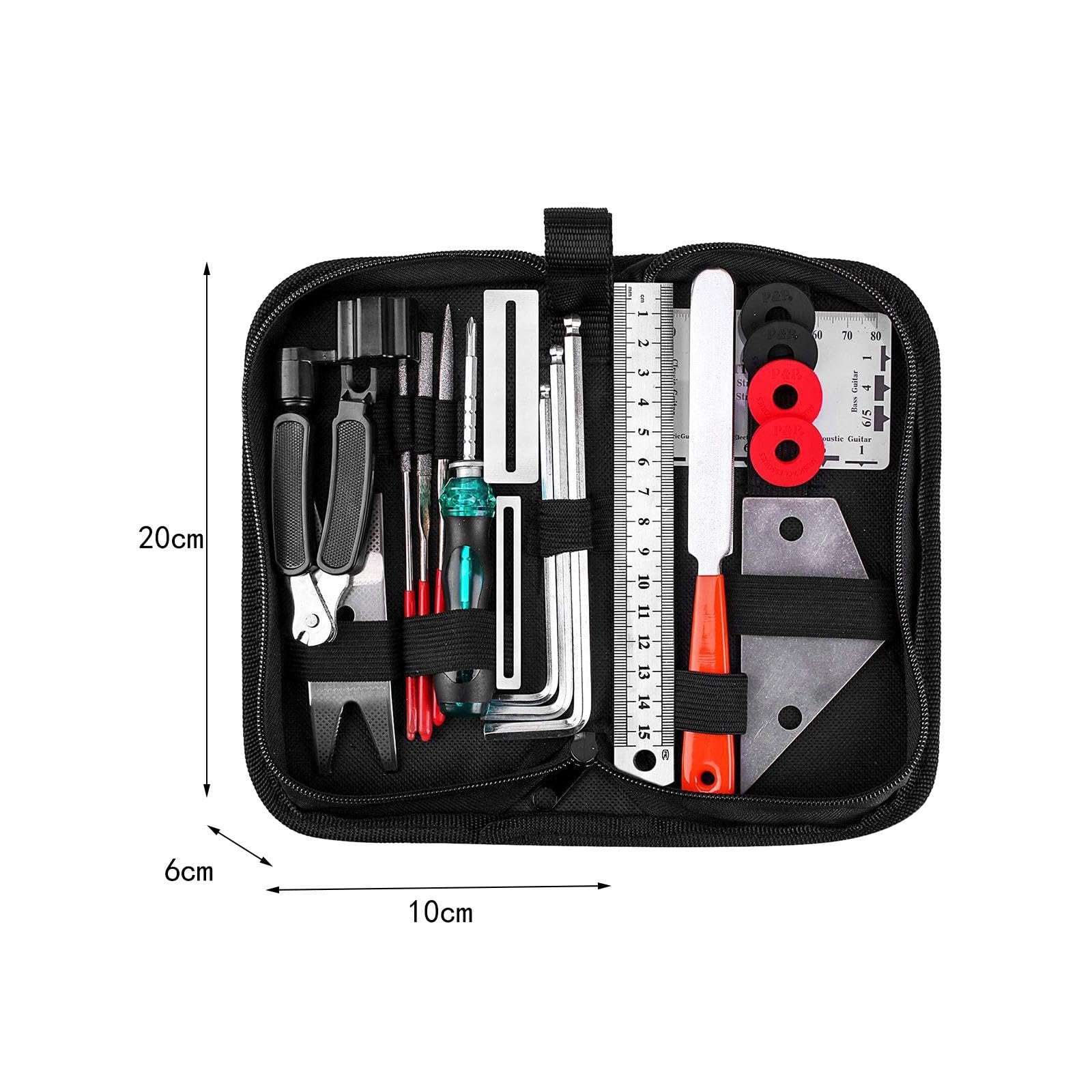 Kit D'outils pour Guitare, Fournitures, 20 Pièces : Outils D'installation pour Cordes de Guitare, Banjo, Guitare Acoustique, Basse