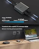 TP-Link EH210 Gigabit Ethernet Splitter 1000Mbps Gigabit Speed 1 to 2 Compatible with Cat 8/7/6/5/5 Ethernet Cables, Aluminium Alloy Casing, Plug & Play - 3