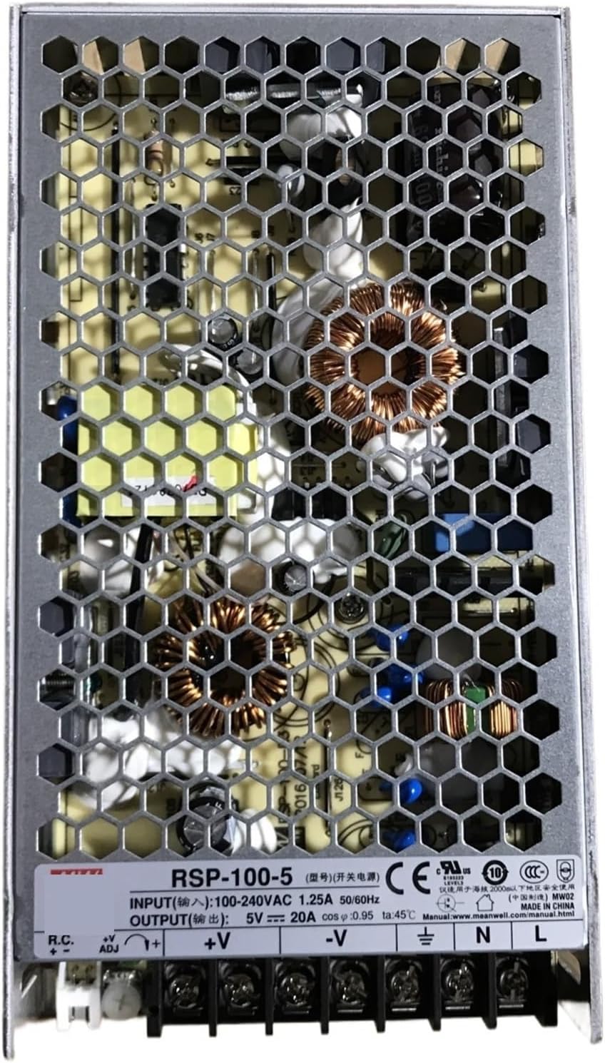 1pcs RSP-100-5 RSP-100-12 RSP-100-15 RSP-10024 RSP-100-48 100W Single Output Power Supply with PFC Function(RSP-100-24)