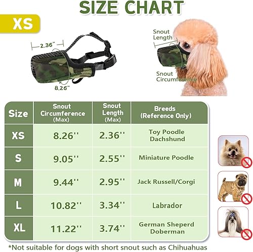 Miniatura 4 de Bozal para perro, de malla suave que no ladra para perros pequeños, medianos y grandes, protector bucal transpirable para perros, bozal ajustable