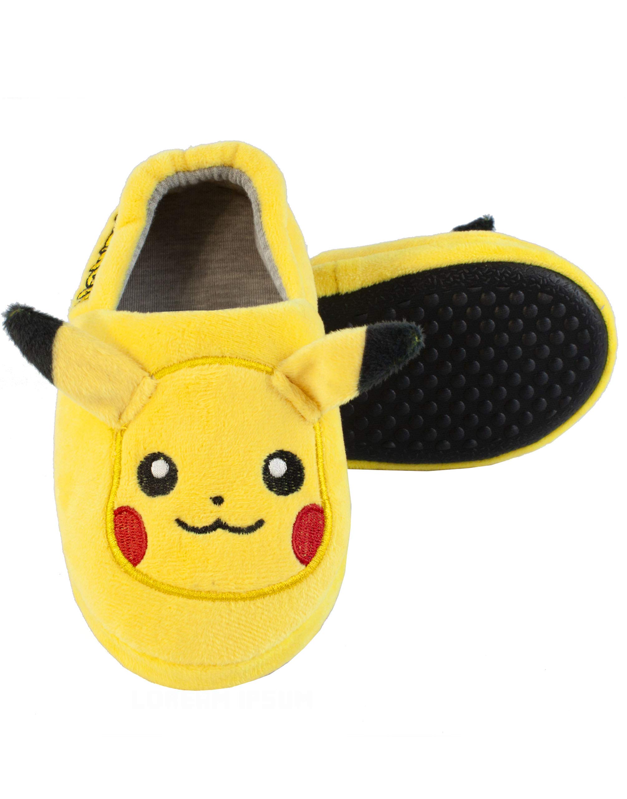 Pokemon Pikachu kapcie dla chłopców i dziewczynek, 3D Character buty dziecięce