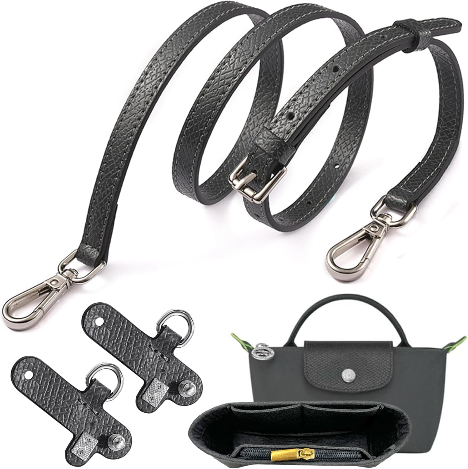 Organizer für Longchamp Tasche, Schultergurt und Tragegurt für Damen,Schultergurt für Tasche Damen,Taschen Organizer für Mini,Purse Organize,Organizer mit Schultergurt zum Falten Mini