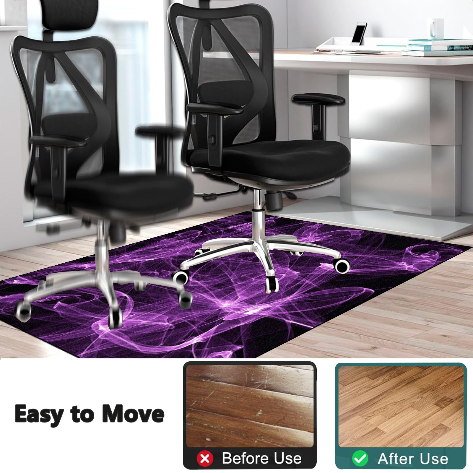 Gaming Dywan Krzesło 170 x 230 cm Mata na krzesło komputerowe, mata na krzesło biurowe, dywan do gier, podłoga, mata na krzesło inwalidzkie, mata wielofunkcyjna mata ochronna