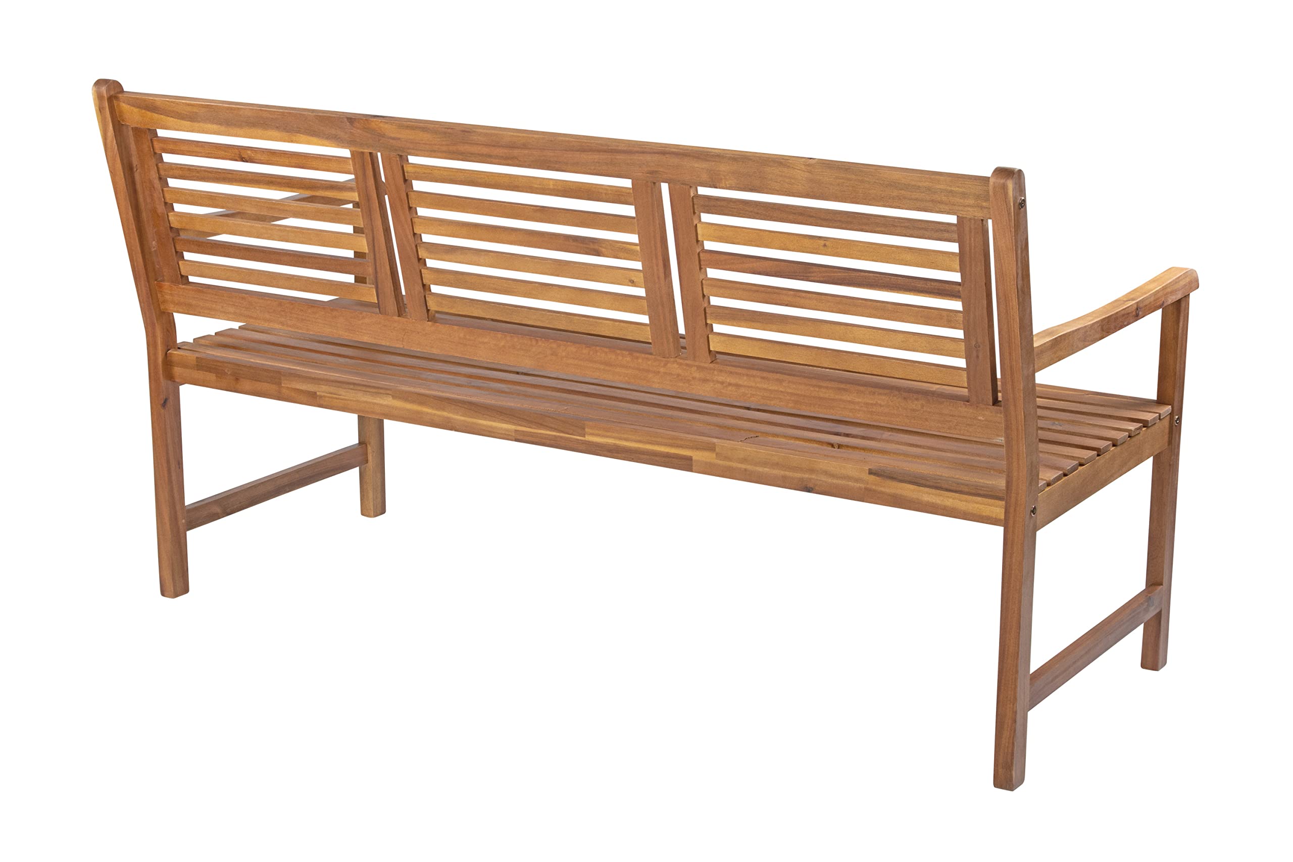 SAM Gartenbank Cordoba, 150 cm, 3-Sitzer Bank, Sitzbank aus geöltem Akazienholz, pflegeleichtes Massivholz, Holzbank geeignet für Garten, Balkon, Terrasse oder Wintergarten