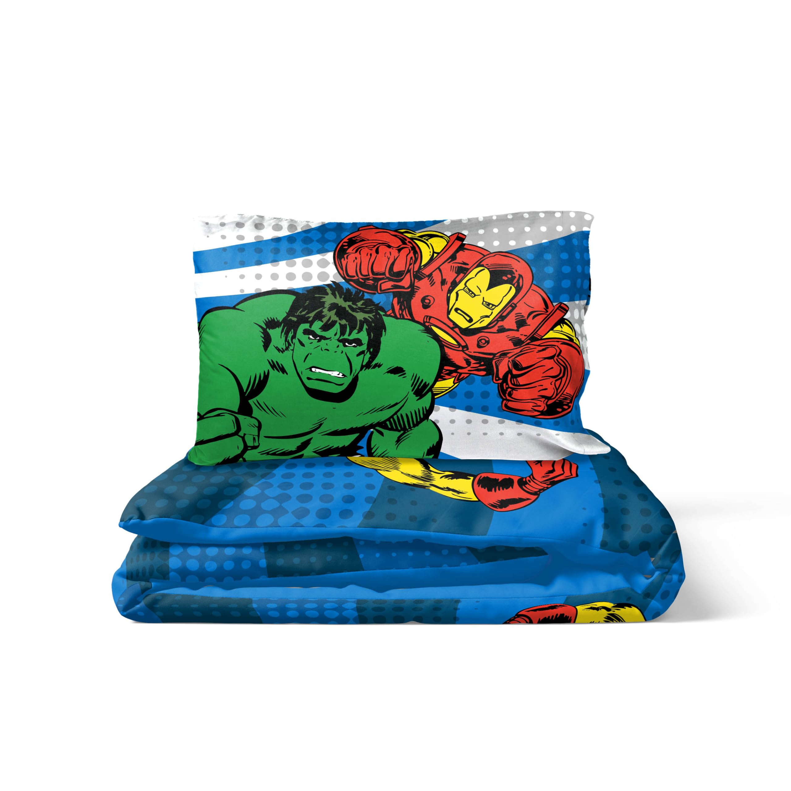 Jay Franco Marvel Comics Comic Cool 100% katoen hoeslaken 90x200 cm eenpersoonsbed grootte