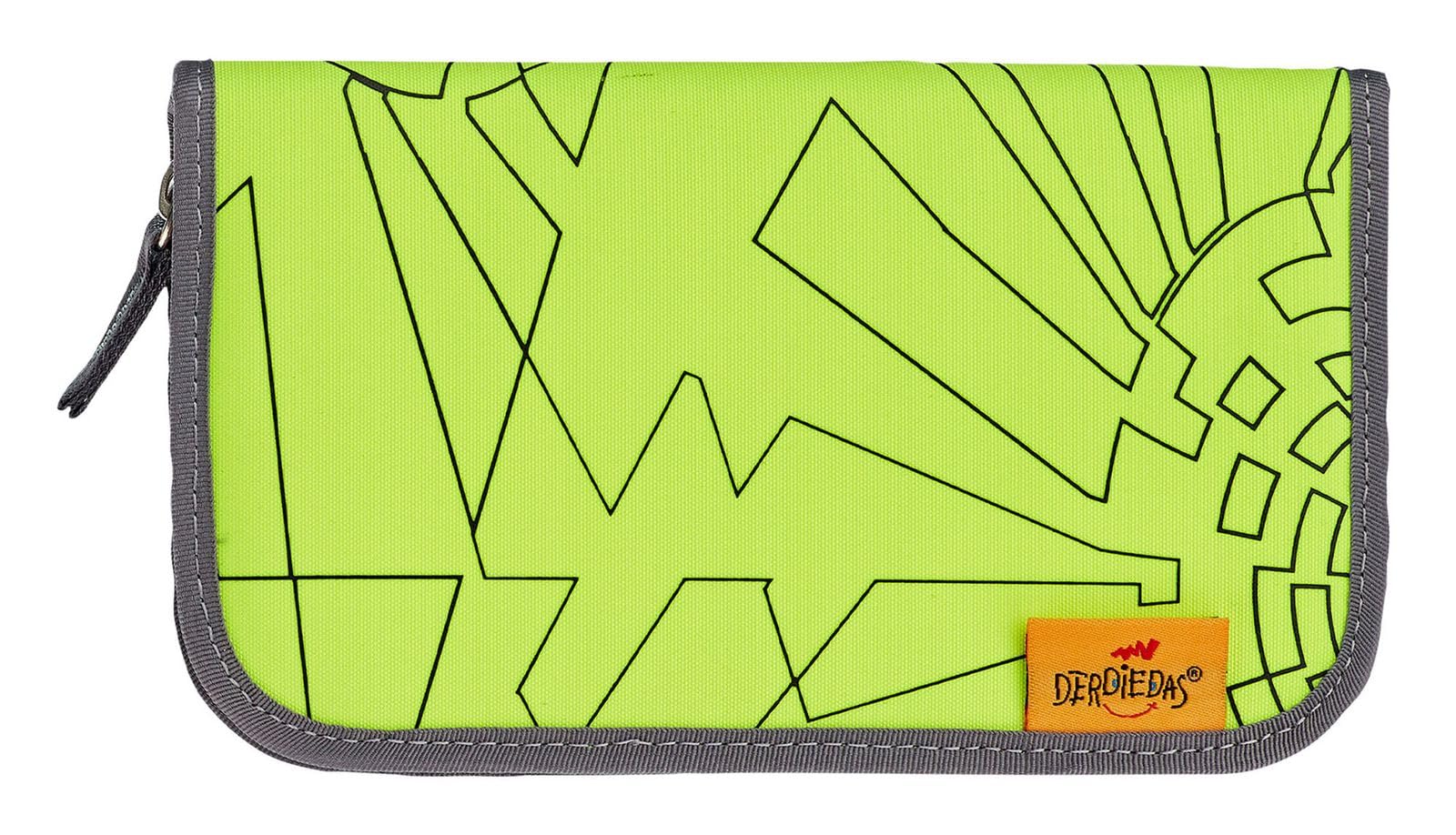 DER DIE DAS leichter Schulranzen, ErgoFlex Easy Superflash Neon „Neon Fighter“ Set 5-teilig, ca. 20,5 l Volumen, ca. 950 g Gewicht
