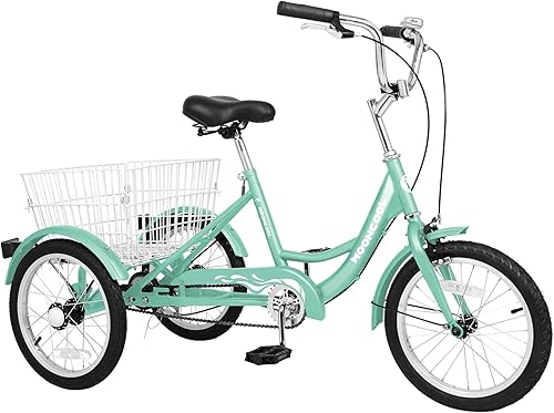 Vista 149 de ABORON Triciclo para adultos, bicicleta de 3 ruedas para adultos, triciclo para adultos, llantas de doble pared, triciclo para mujeres y hombres