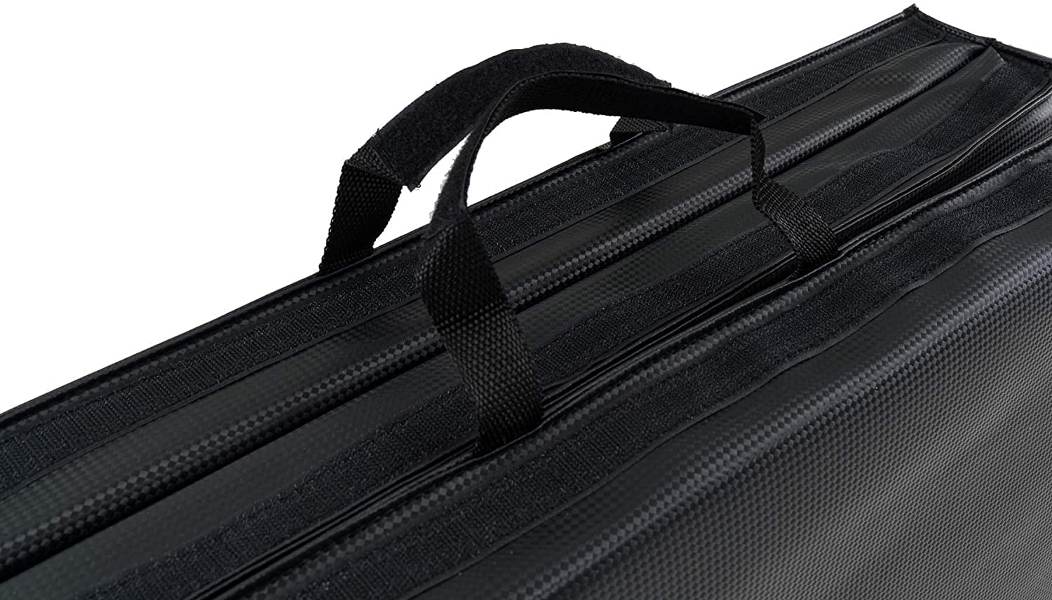 Hop-Sport Turnmatte klappbar - Bodenweichmatte für zuhause 183x90x5cm - Fitnessmatte, Gymnastikmatte mit Tragegriffen und Klettverschluss Dicke 5cm - Schwarz