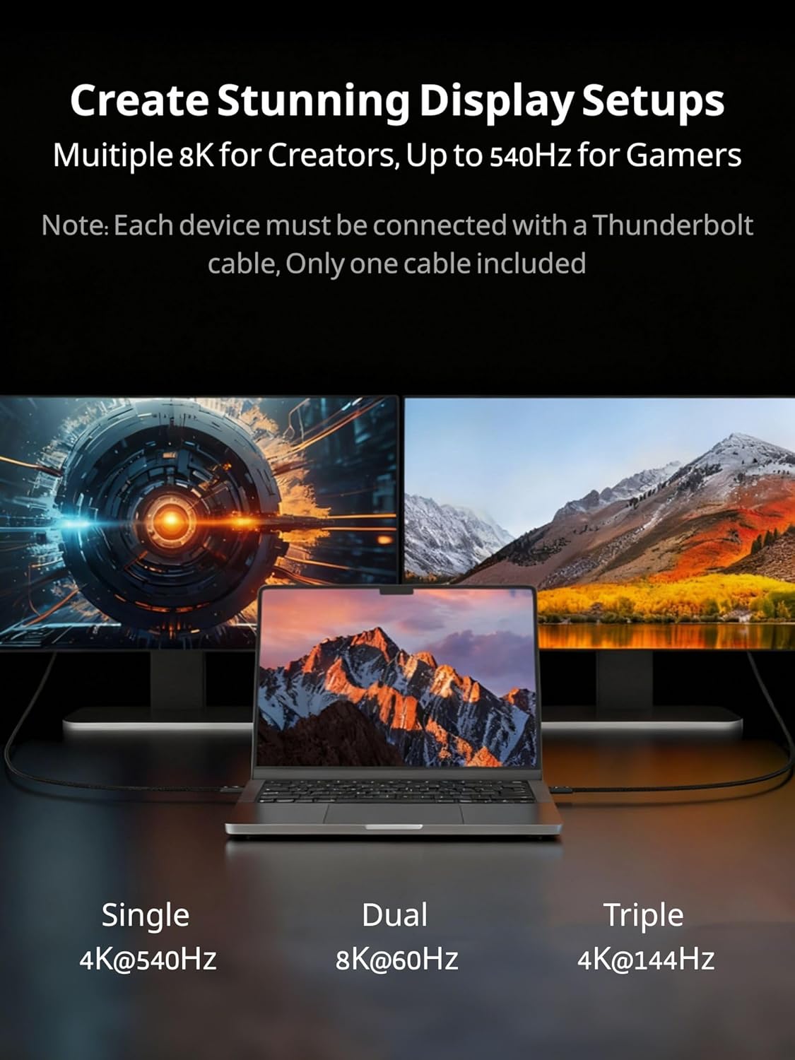 USB 4 Cable for Thunderbolt 5 Cable,80Gbps USB C to USB C Cable with up to 120Gbps Bandwidth Boost,240W Charging and 16K/8K Displays,Compatible with Thunderbolt 4/3 iphone16/17 (9.8FT)