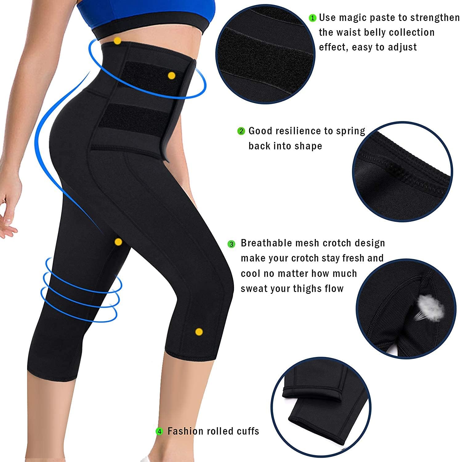 Pantaloni Snellenti Effetto Sauna con Cintura Dimagrante Addominale Donna  Leggings Sportivi per Sudare Fascia Anticellulite (XXL) : Amazon.it: Sport  e tempo libero