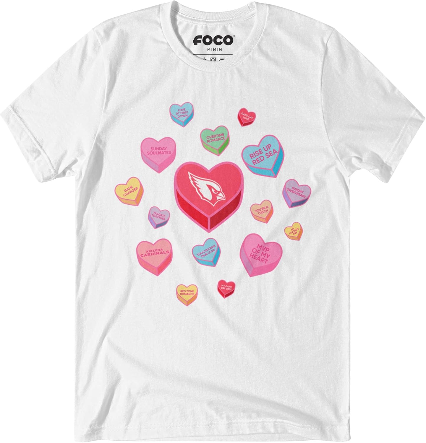 FOCO Unisex NFL Team Logo Sweet Talk Short Sleeve T-Shirt