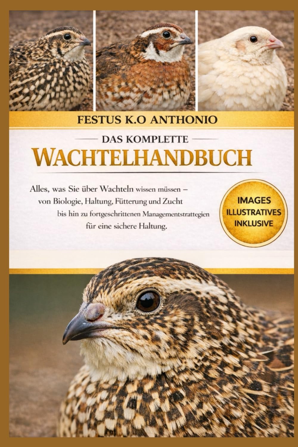 DAS KOMPLETTE WACHTELHANDBUCH: Alles, was Sie über Wachteln wissen müssen – von Biologie, Haltung, Fütterung und Zucht bis hin zu fortgeschrittenen Managementstrategien für eine sichere Haltung.