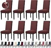 Vista 81 de Fundas de Silla de Navidad, Juego de 4 Fundas Elásticas para Sillas de Comedor, Protectores de Silla para Decoración de Navidad/Decoración del Hogar