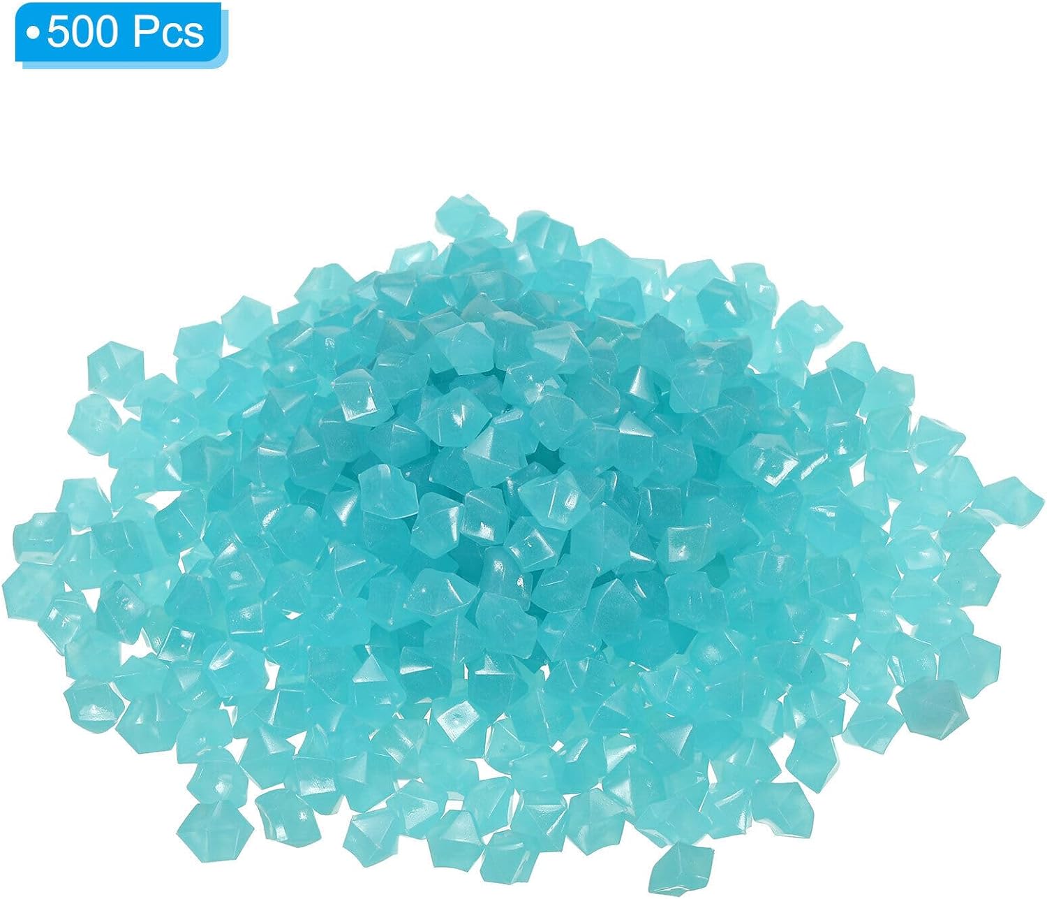 Home and Garden Parts 500pcs Glow Rocks 10-15mm Decoration Pebbles Luminous Stones Decor Blue #CN/251024/08704