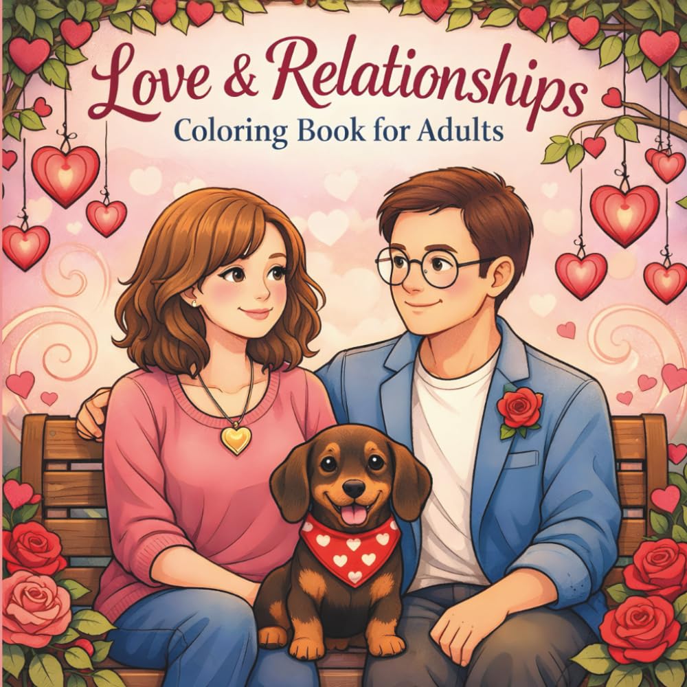 Love & Relationships; Coloring Book for Adults: Keep Your Love Alive | Bonus Date Night Coupons