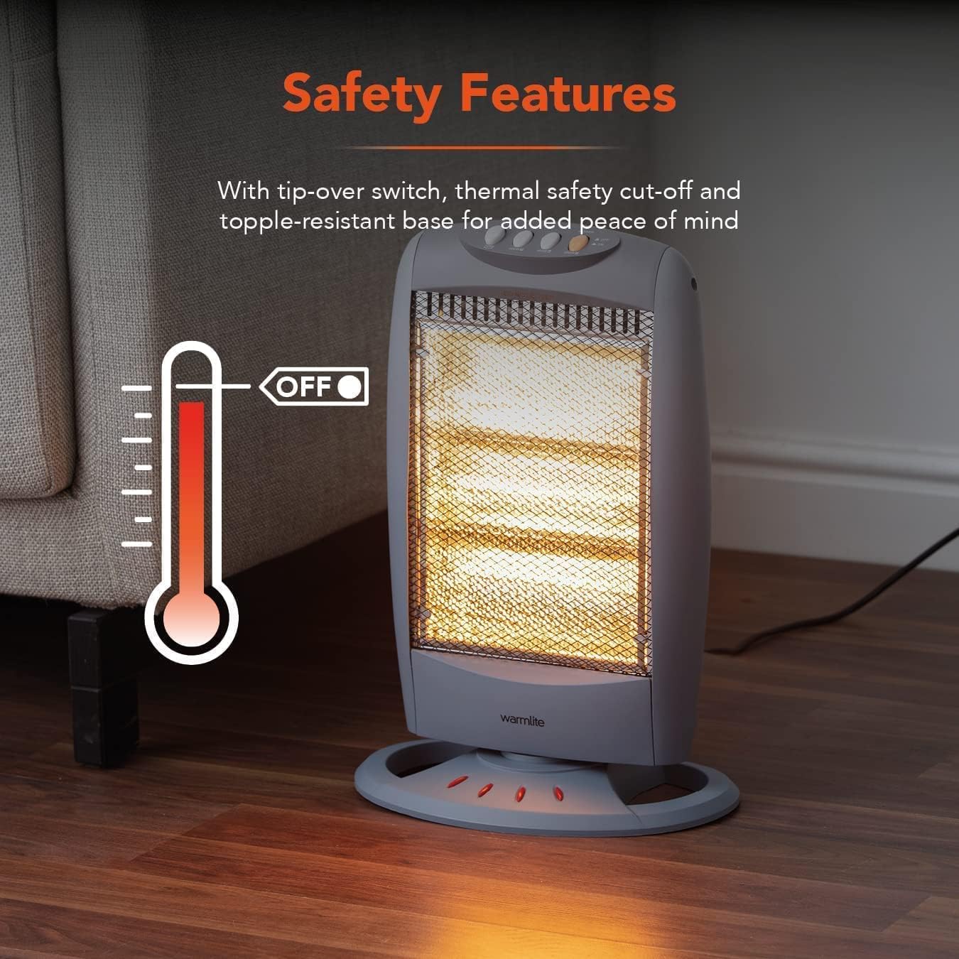 Buy Space Heater, 1200W Fast Heating Ceramic Electric Heater with