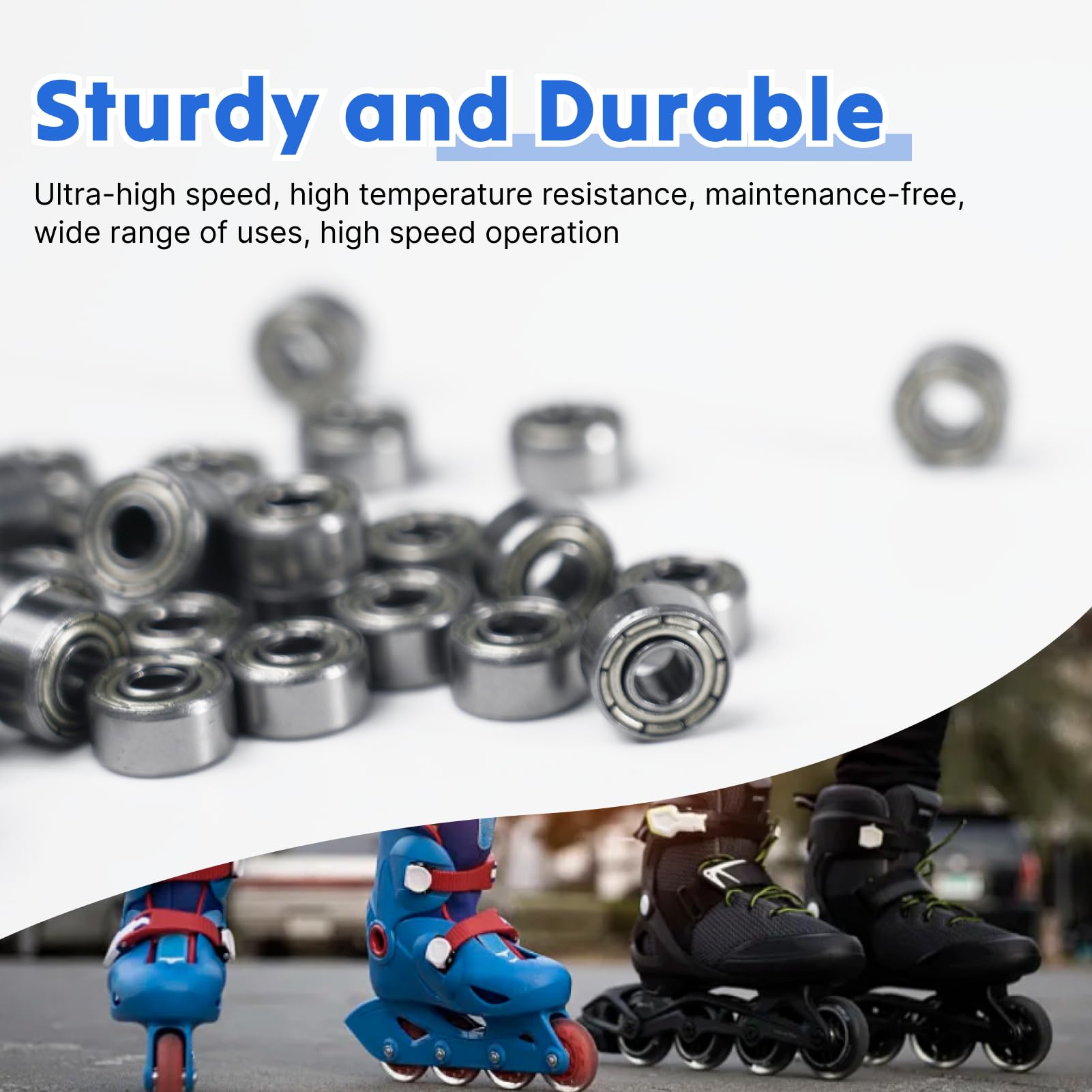50 Pezzi 693ZZ Mini Cuscinetti a Sfere di Precisione (3x8x4 mm), Doppi Schermati, Cuscinetti 3x8x4 in Acciaio al Carbonio per Skateboard, Carrelli, Motori Elettrici e Altri Usi