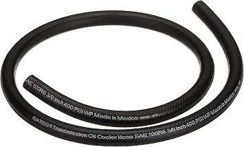 Gates 27057 Transmission Oil Cooler Hose-3 Length, Inner Diameter 3/8"