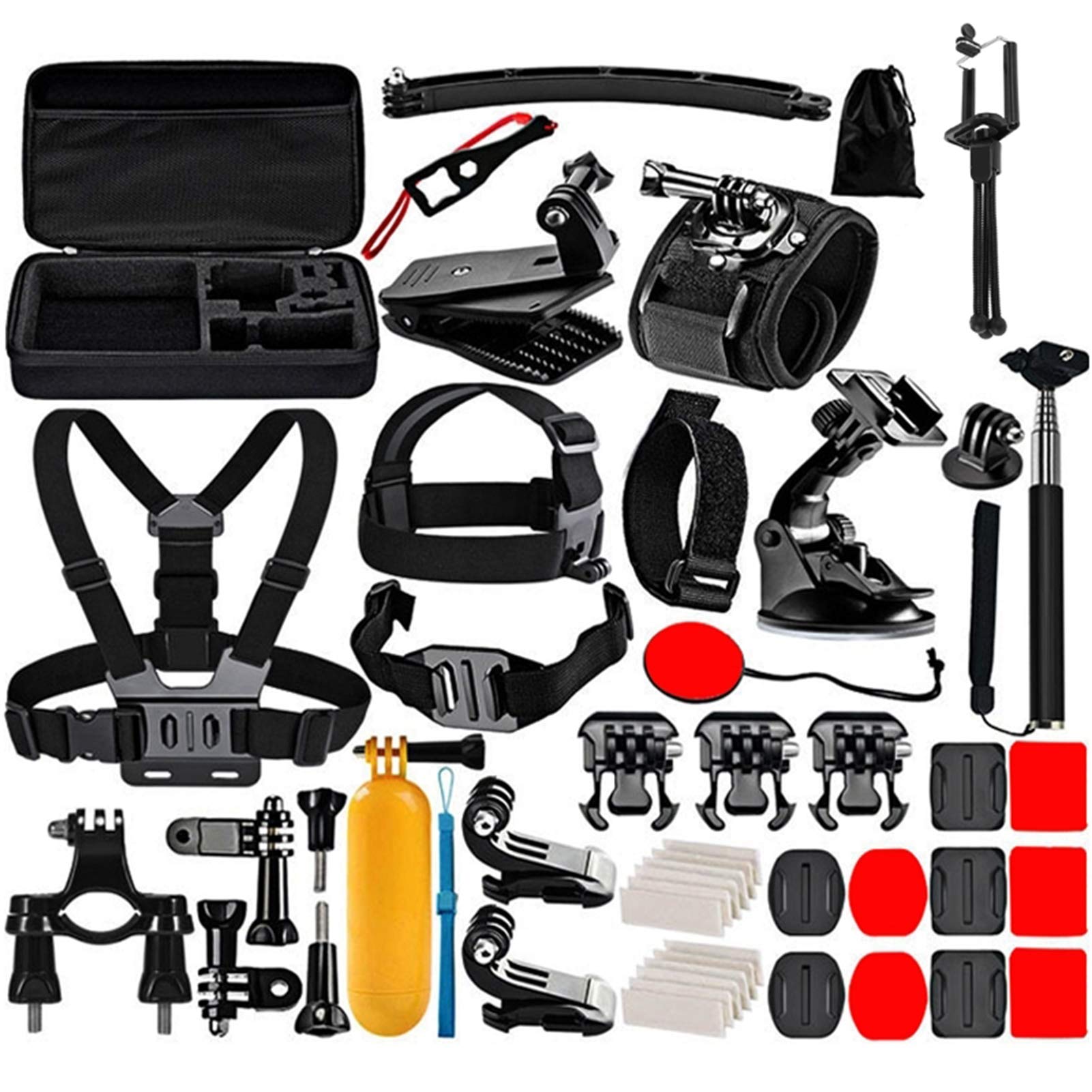 Acessórios 50 em 1 Kit Combo Ultimate Total com Substituição da caixa EVA para câmeras