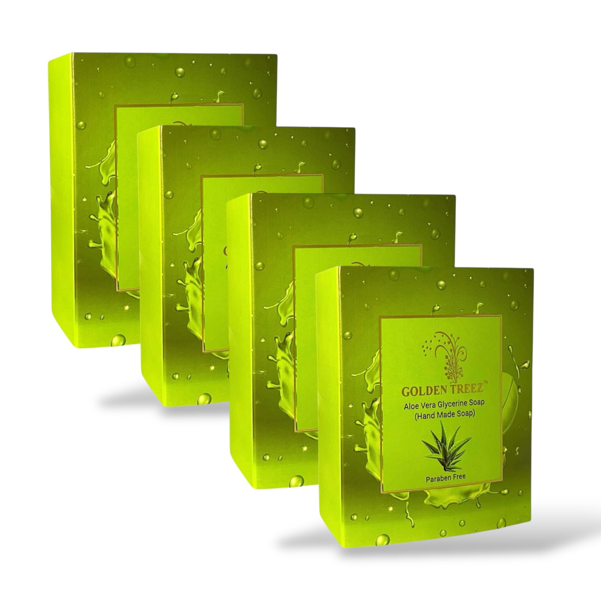 Golden treez AloeVera handmade bath soap for tan removal, acne (pimples) Natural, bathing soap for men and women-115 gm