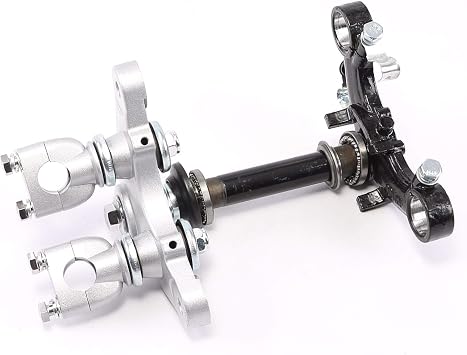 27mm Triple Tree Clamp Front Fork Handlebar Riser Clamps for Pit Dirt Bike Mini Off-Road Motorcycle Trail Bike Fits CRF50 XR50 PW50 TTR50 SSR Coolster 50cc 70cc 90cc 110cc CRF50F XR50R