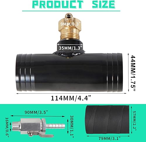 Miniatura 9 de YESHMA Kit de instalación de tanque de combustible auxiliar diésel de 1-12 pulgadas compatible con Ford Dodge 2012 y más antiguos, compatible con