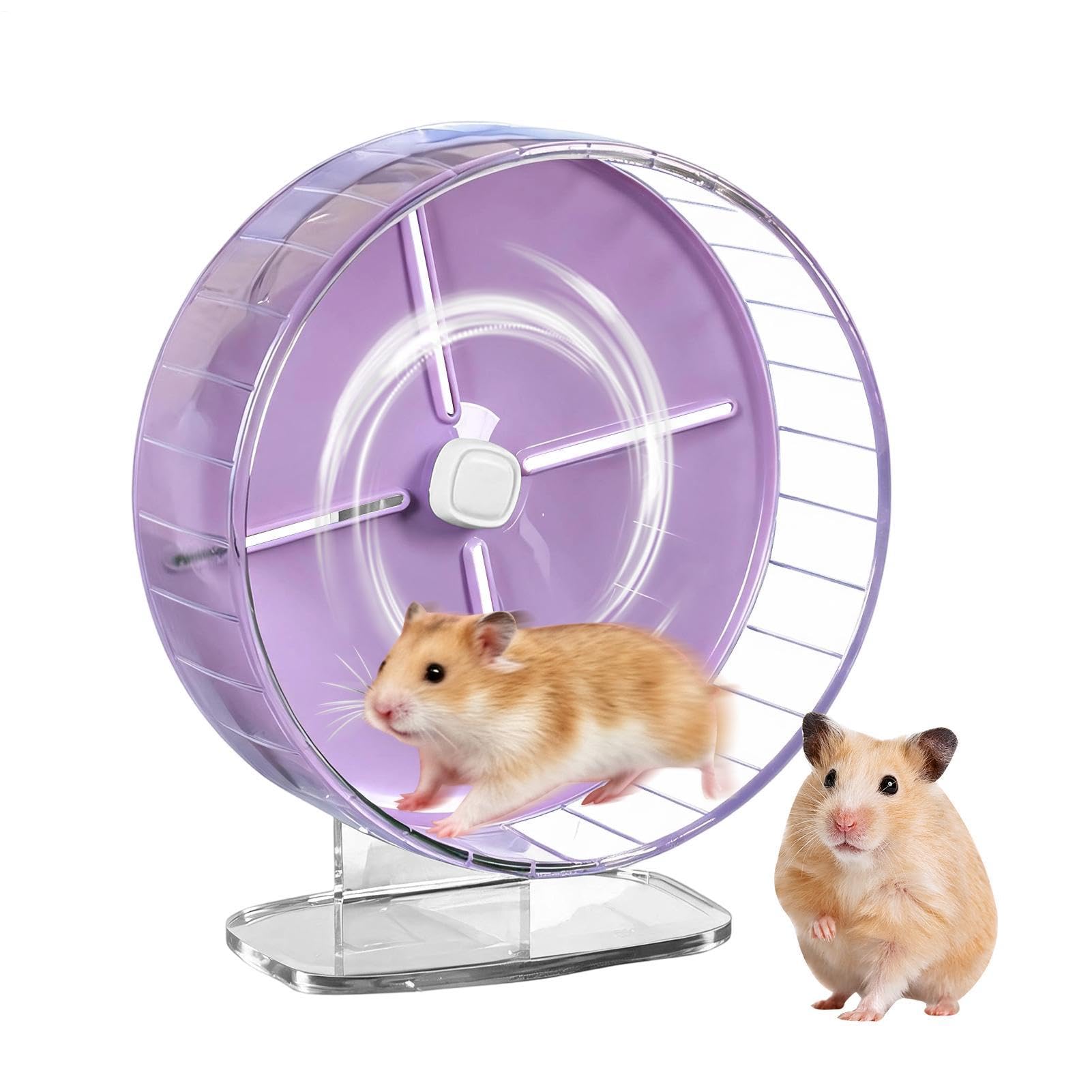 Roues d'exercice pour Hamster Roue De Course 25,4 cm avec Support Réglable