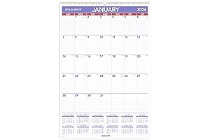 2024 At A Glance Wall Calendar - 20" x 30" - Extra...