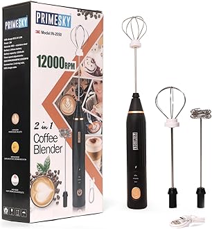 Royal Milk Frother Heavy 12000 RPM Coffee frother Electric USB Rechargeable 3-Speed Electric Frother for Coffee with Whisk and Frother Mixer, Stand-up Design for frother (Royal Milk FROTHER)