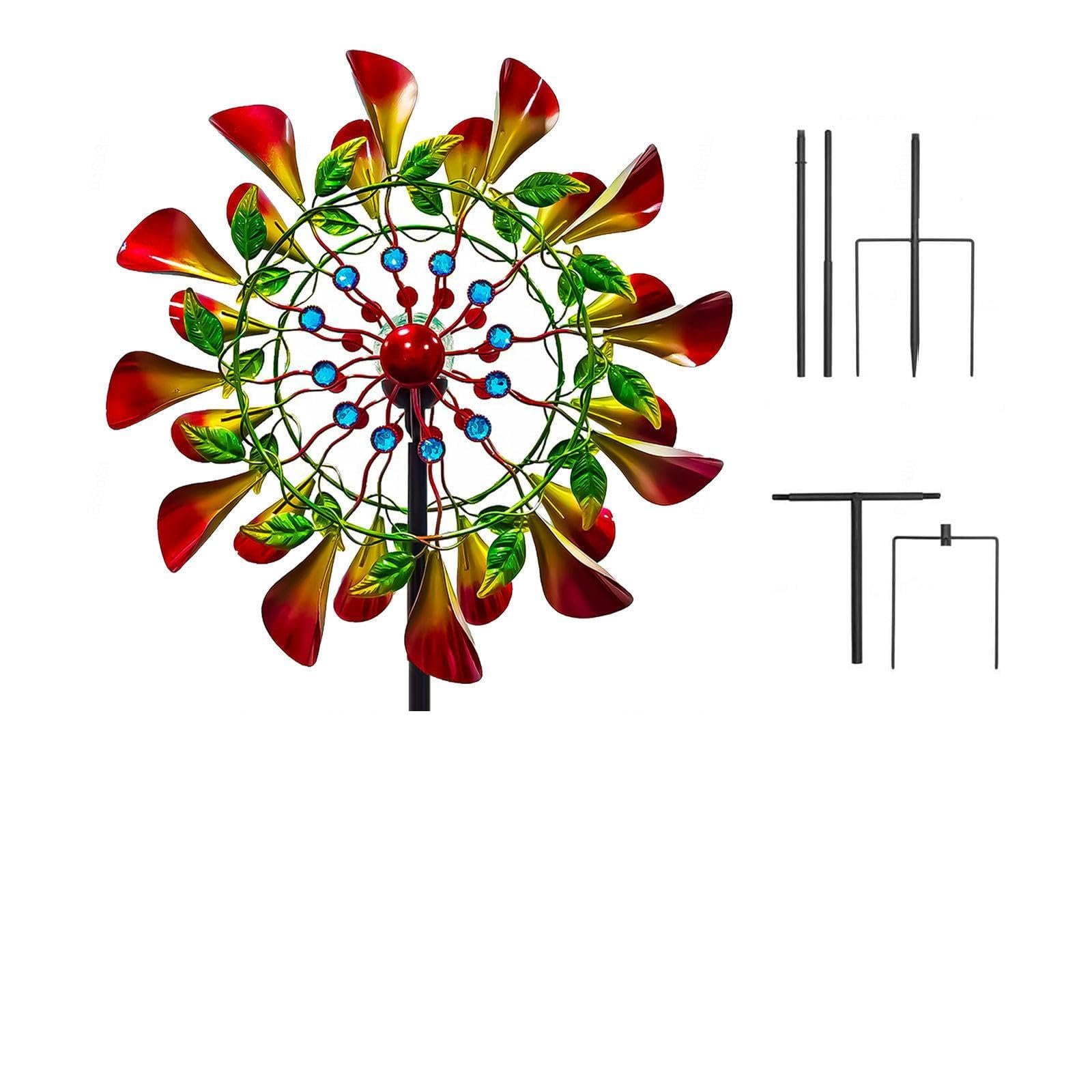 83in Outdoor Wind Spinner 360° Wind With Kinetic Large Wind Spinner