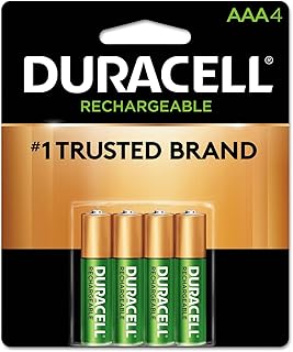 Rechargeable Staycharged Nimh Batteries, AAA, 4/Pack