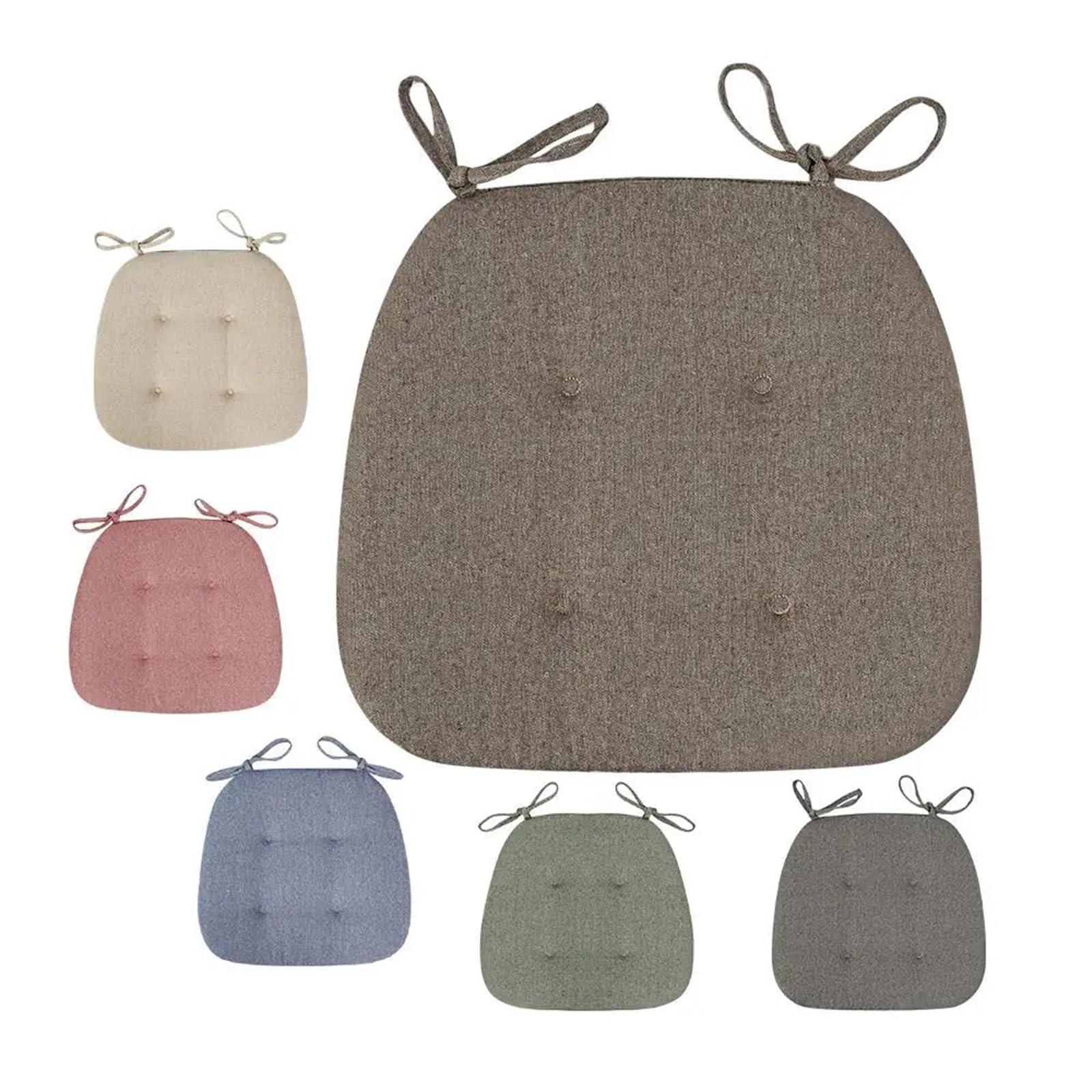 Garden Cushions 1pc Cotton Linen Breathable Cushion Winter Dining Chair(A1)