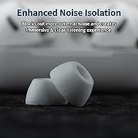 Vista 5 de Comply TrueGrip MAX Puntas de repuesto de espuma viscoelástica prémium para Apple AirPods Pro Gen 3 Comodidad de larga duración, máxima