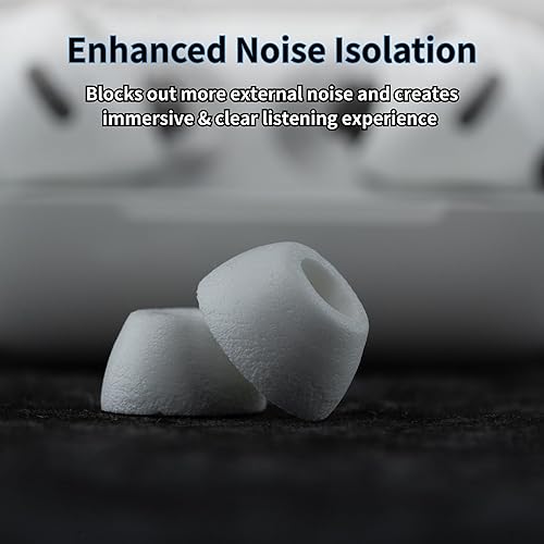 Miniatura 5 de Comply TrueGrip MAX | Puntas de repuesto de espuma viscoelástica prémium para Apple AirPods Pro Gen 3 | Comodidad de larga duración, máxima TrueGrip