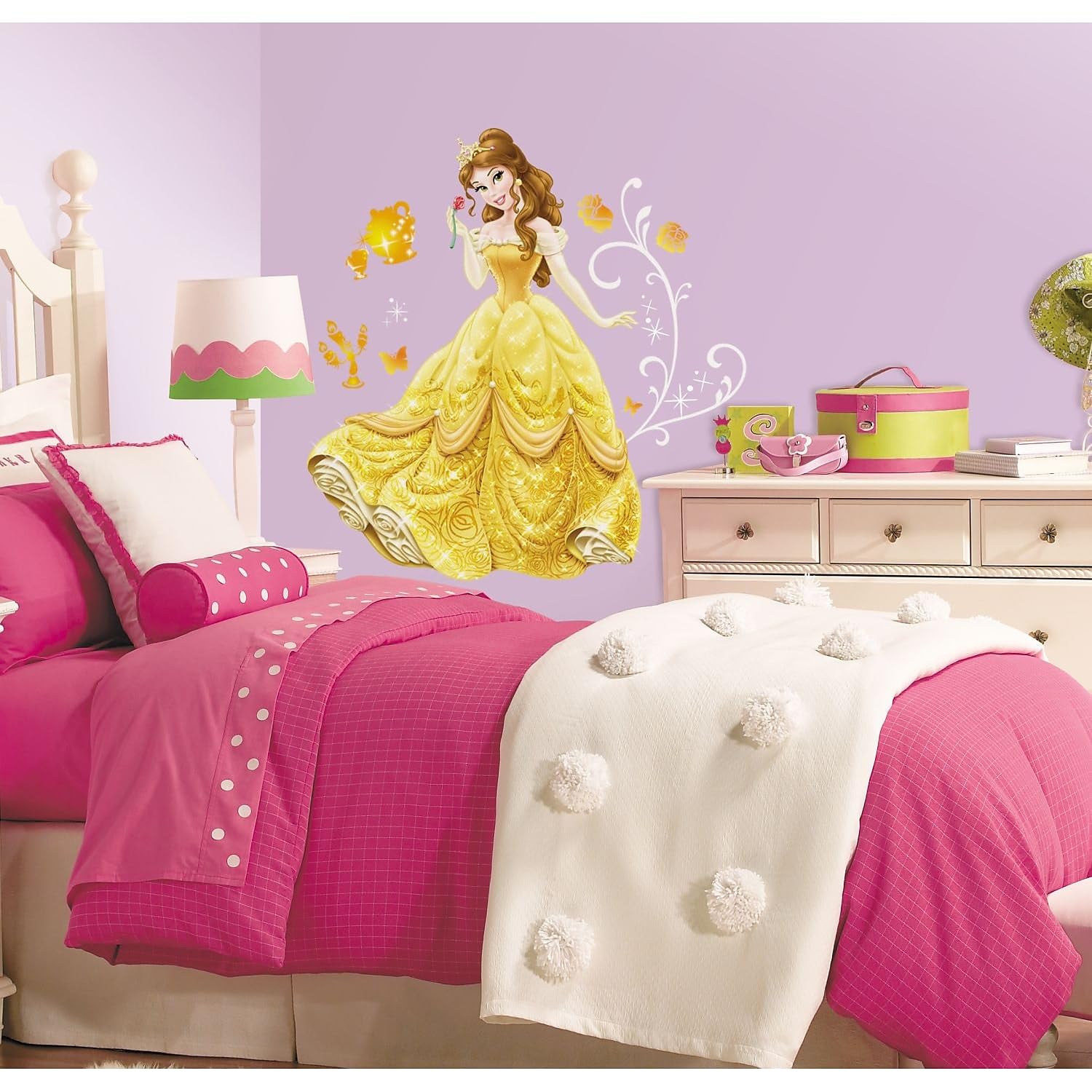 RoomMates RMK2551GM Disney Princess-Bell Peel and Stick Giant Wall Decals