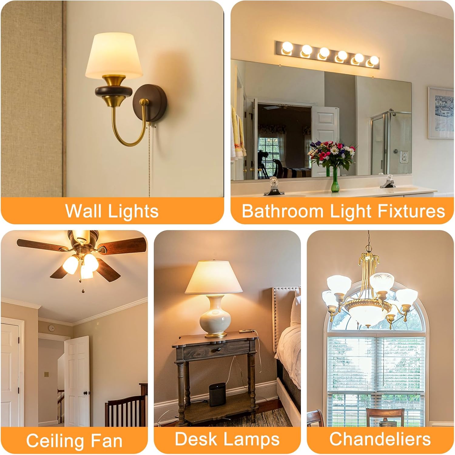 E11 LED Bulb 100W 120W 150W Halogen Equivalent, 120V 10W 1300LM Soft White 2700K, Dimmable T3 T4 COB Mini Candelabra Base, JDE11 for Chandeliers, Ceiling Fans, Cabinet Lighting