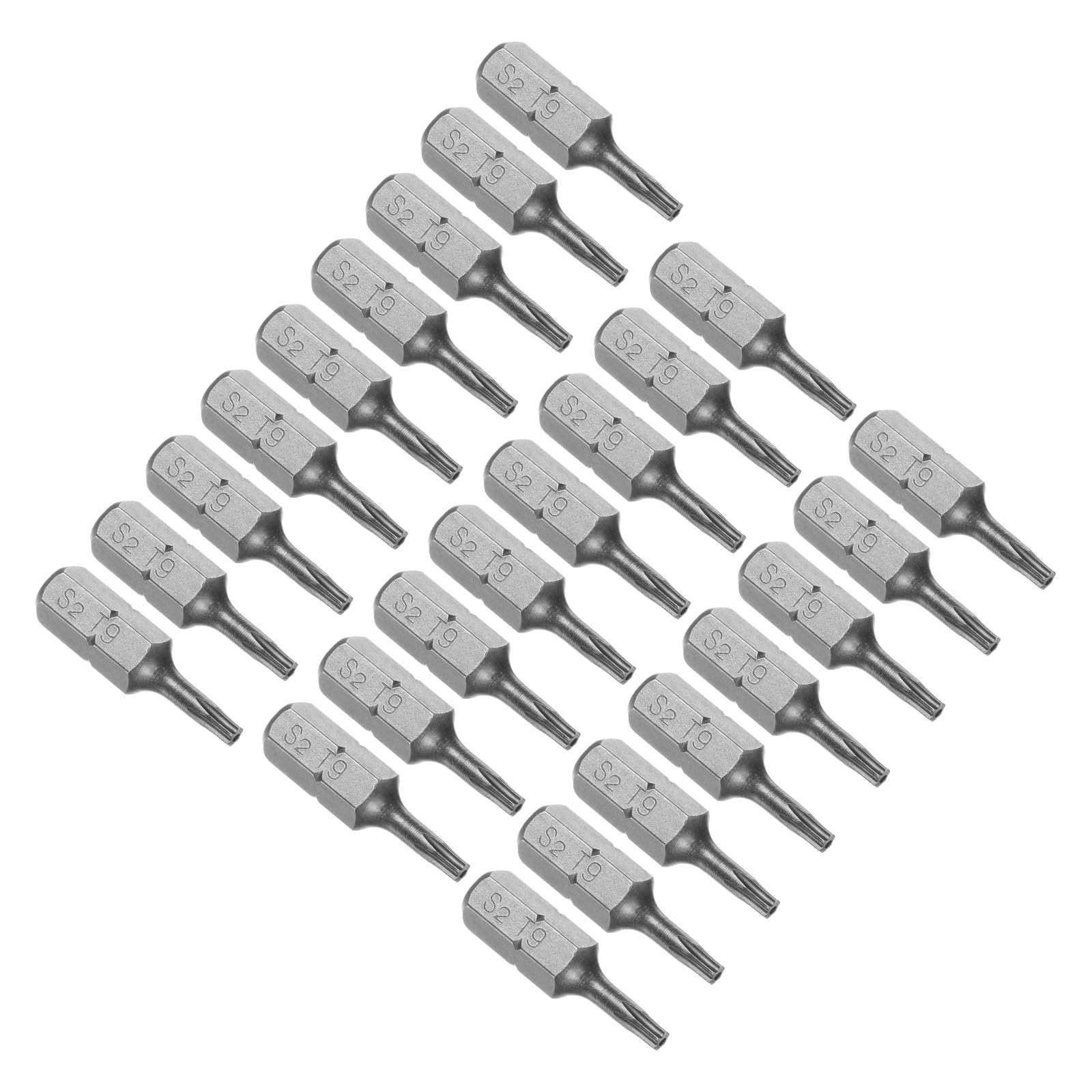 CoCud Torx Screwdriver Bits, 1/4" Hex Shank 25mm Long T9, Magnetic Screwdrivers Bit - (Applications: for Car Maintenance), 25-Pieces