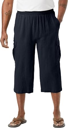 KingSize Mens Big & Tall Gauze Cargo Judo Shorts