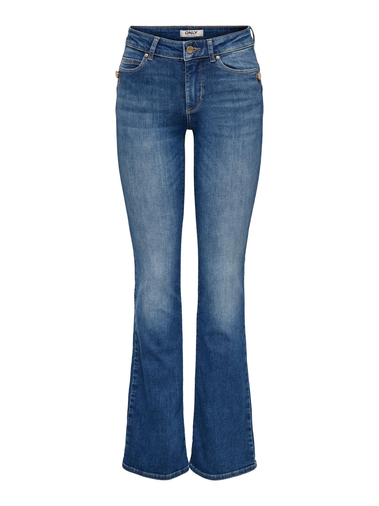 ONLY ONLBLUSH Mittlere Taille Flared Jeans