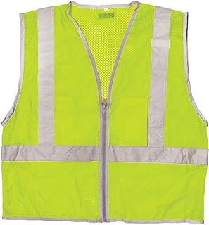 Kishigo 1507 Ultra-Cool Polyester Brilliant Series Economy Vest, Extra Large, Lime