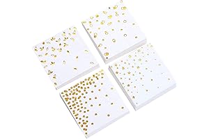4 Assorted Designs Cocktail Napkins