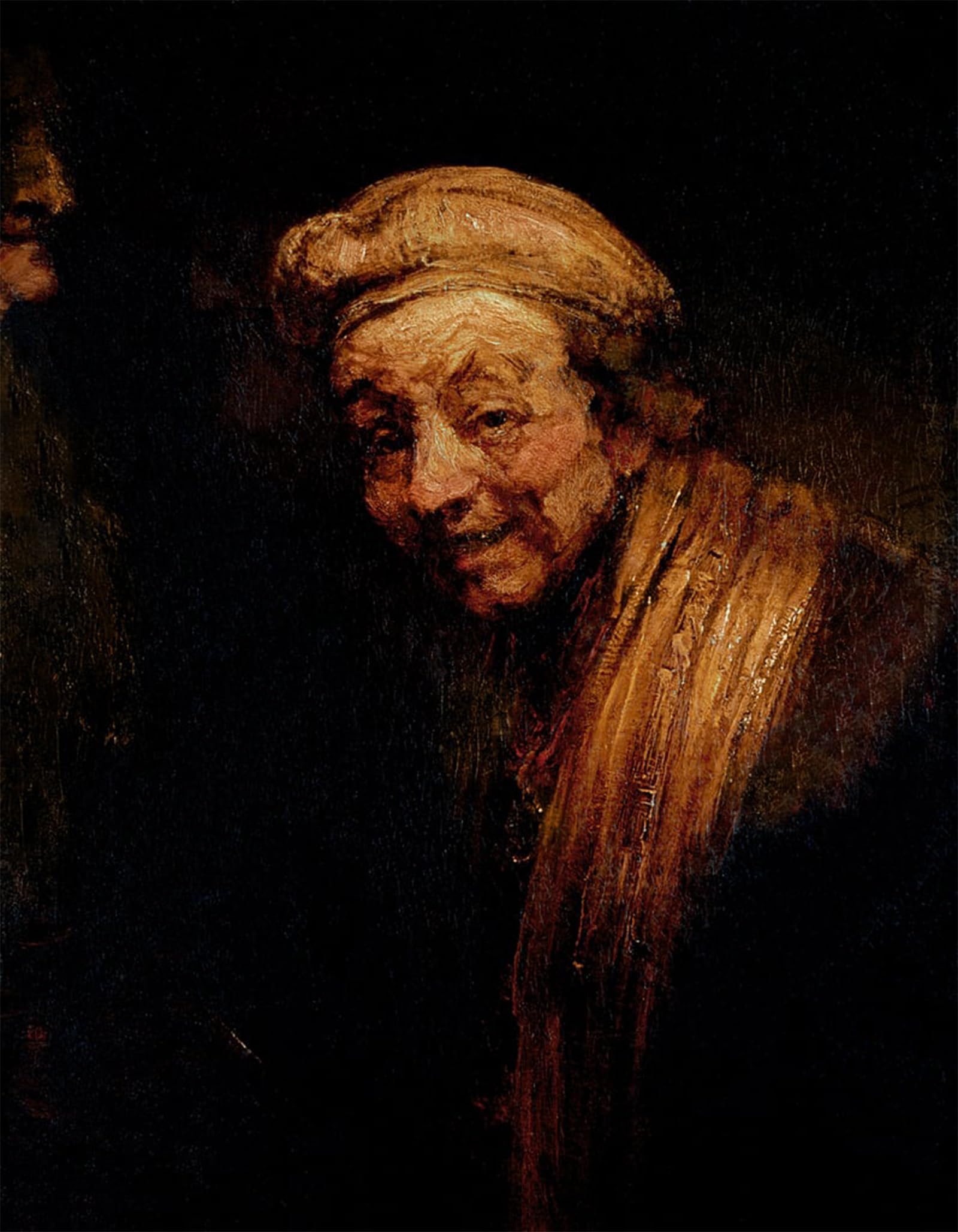 ARTXLXXBN Famous Painting Art Wall Decor Abstract Art Picture Self portrait.oil on canvas by Rembrandt van Rijn Animal Pictures for Home Decor 60x90cm
