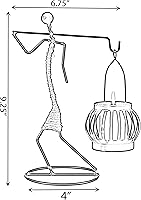 Vista 7 de Portavelas de alambre decorativo moderno lámpara de té lámpara de mesa centro de mesa soporte de vela, transporte trasero