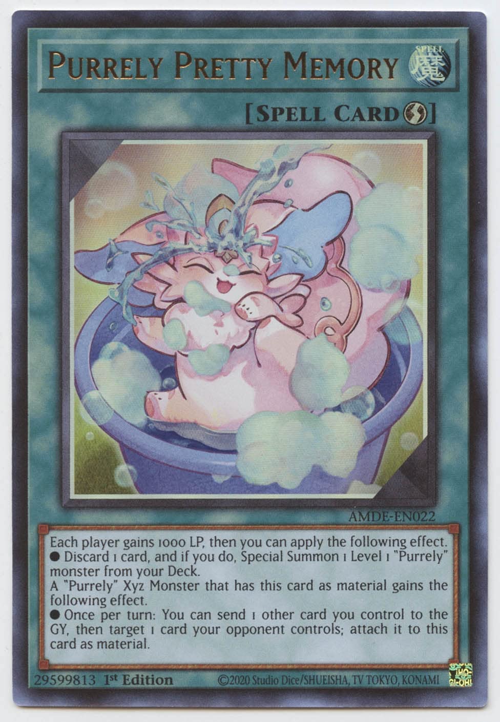 Amazon.com: YU-GI-OH! Purrely Pretty Memory - AMDE-EN022 - Ultra Rare