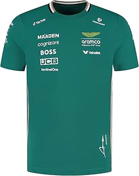 Amazon.com: Aston Martin F1 2025 Fernando Alonso Team Tshirt for