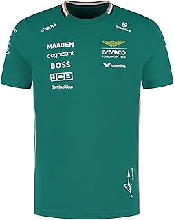 Aston Martin F1 2025 Homme T-Shirt Équipe Fernando Alonso Vert
