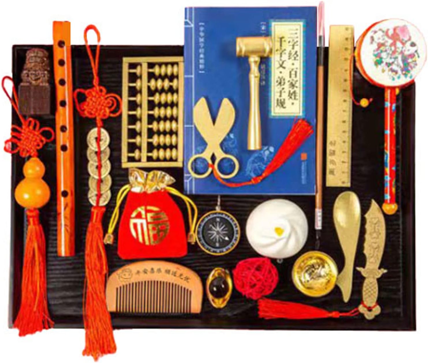 20-PCS Zhuazhou set 抓周 Gifts for celebrate kid fist birthday party Catch Doljanchi Kit