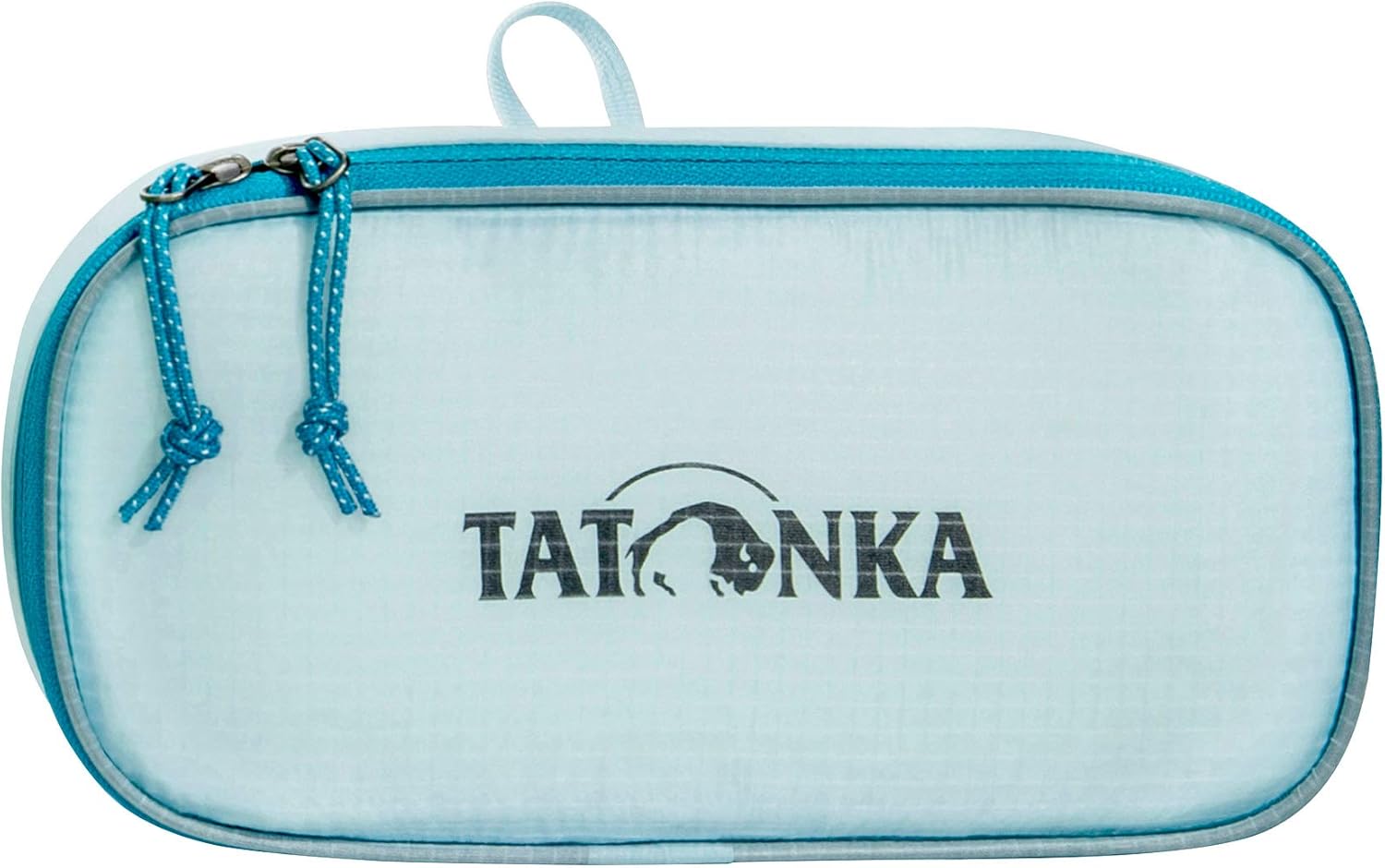 Tatonka SQZY Pouch S Packing Cube, 1.5 L, Ultralight Packing Bag with Zip and Hinged Lid, Ideal for Sorting Travel Luggage, 1.5 Litres, PFC-Free, Light Blue, Light Blue