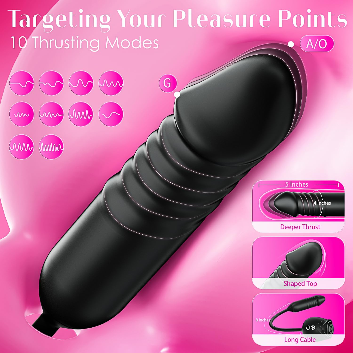Dildo Vibrator Women Sex Toys - MOOLIGIRL APP Control Rose Sucking Vibrater & Vibrating & Thrusting Dildos for Clit Nipple G Spot Anal Stimulation, 10 Modes Tongue Sucker Adult Toy for Couples Games